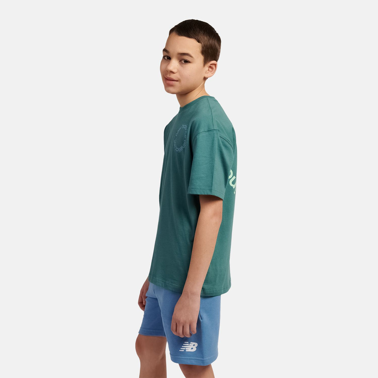 New Balance Boys' Circular Logo Graphic T-Shirt-7