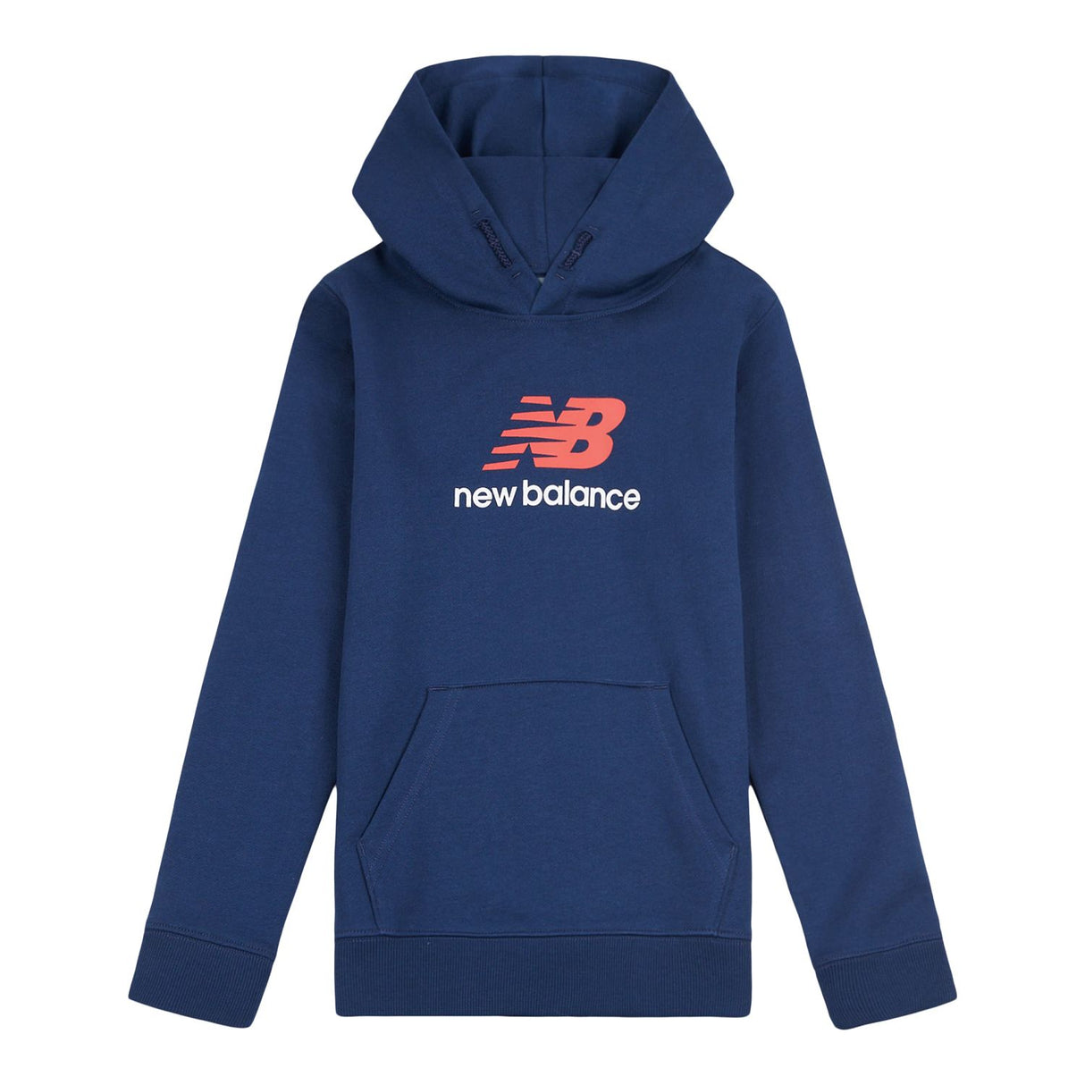 New Balance Boys' French Terry Stacked Logo Hoodie-1