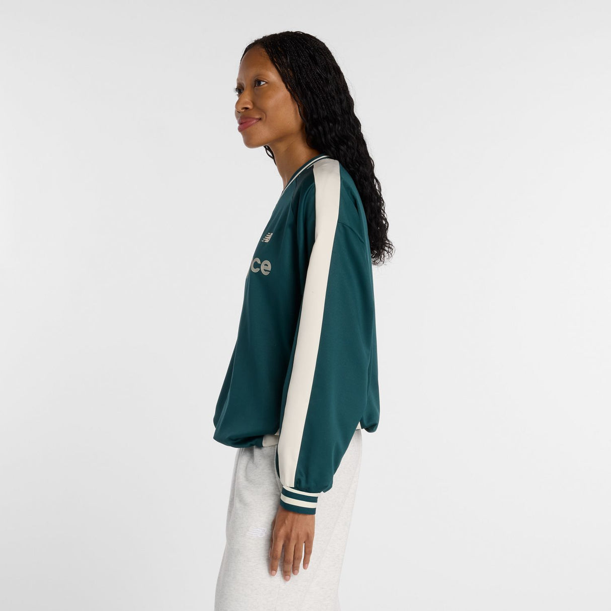 New Balance Women's Satin Woven Pullover-3