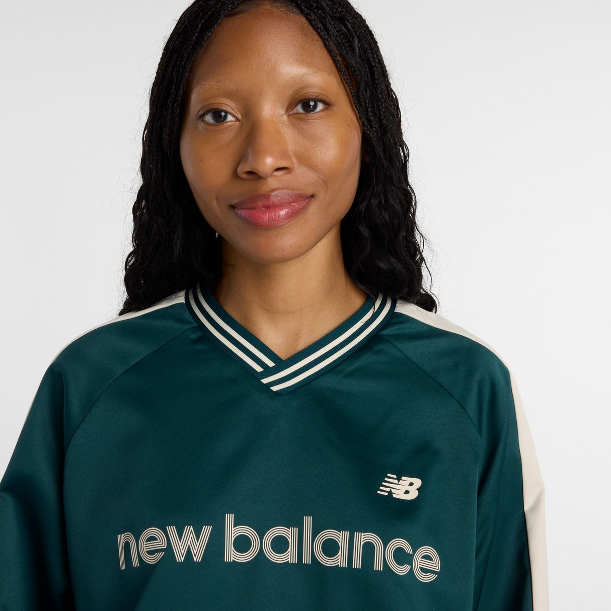 New Balance Women's Satin Woven Pullover-4