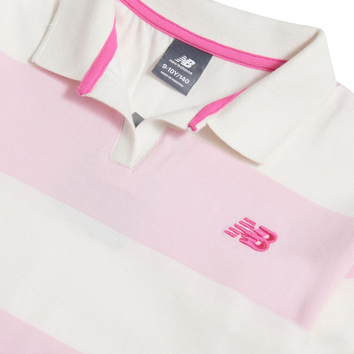 New Balance Girls' Striped Rugby Polo-9