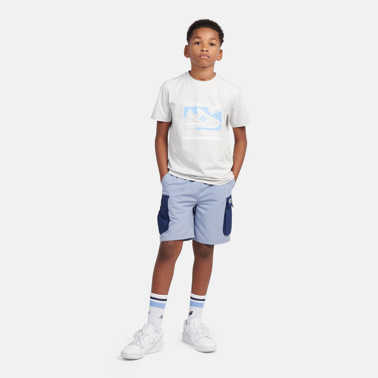 New Balance Boys' Sneaker Poster Graphic T-Shirt-7