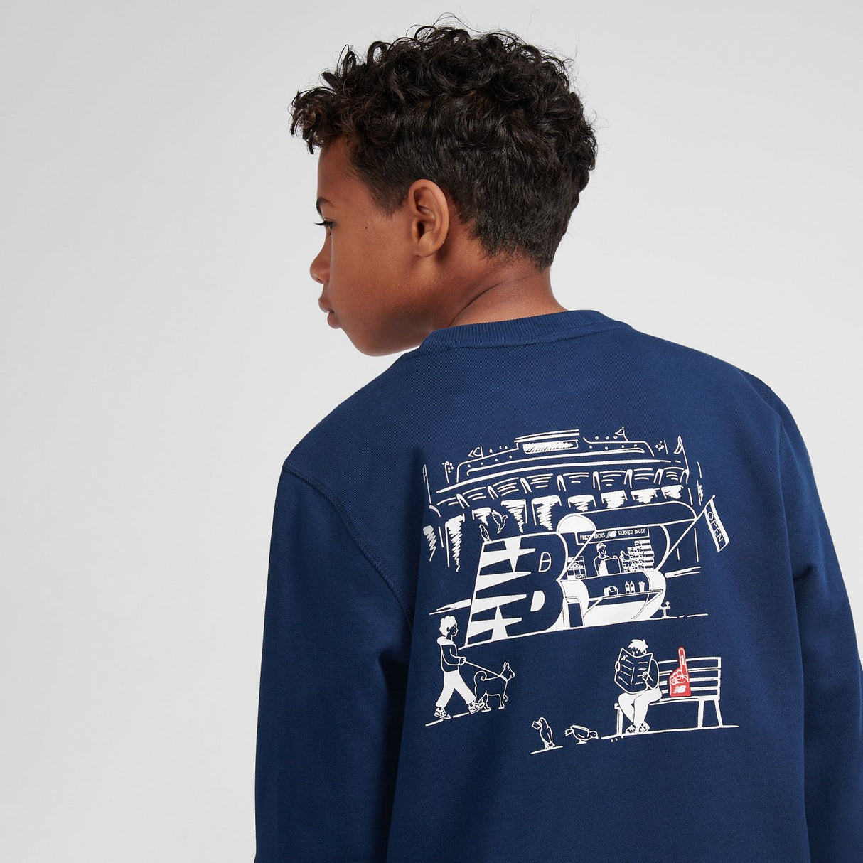 New Balance Boys' Stadium Concession Graphic French Terry Crew-10
