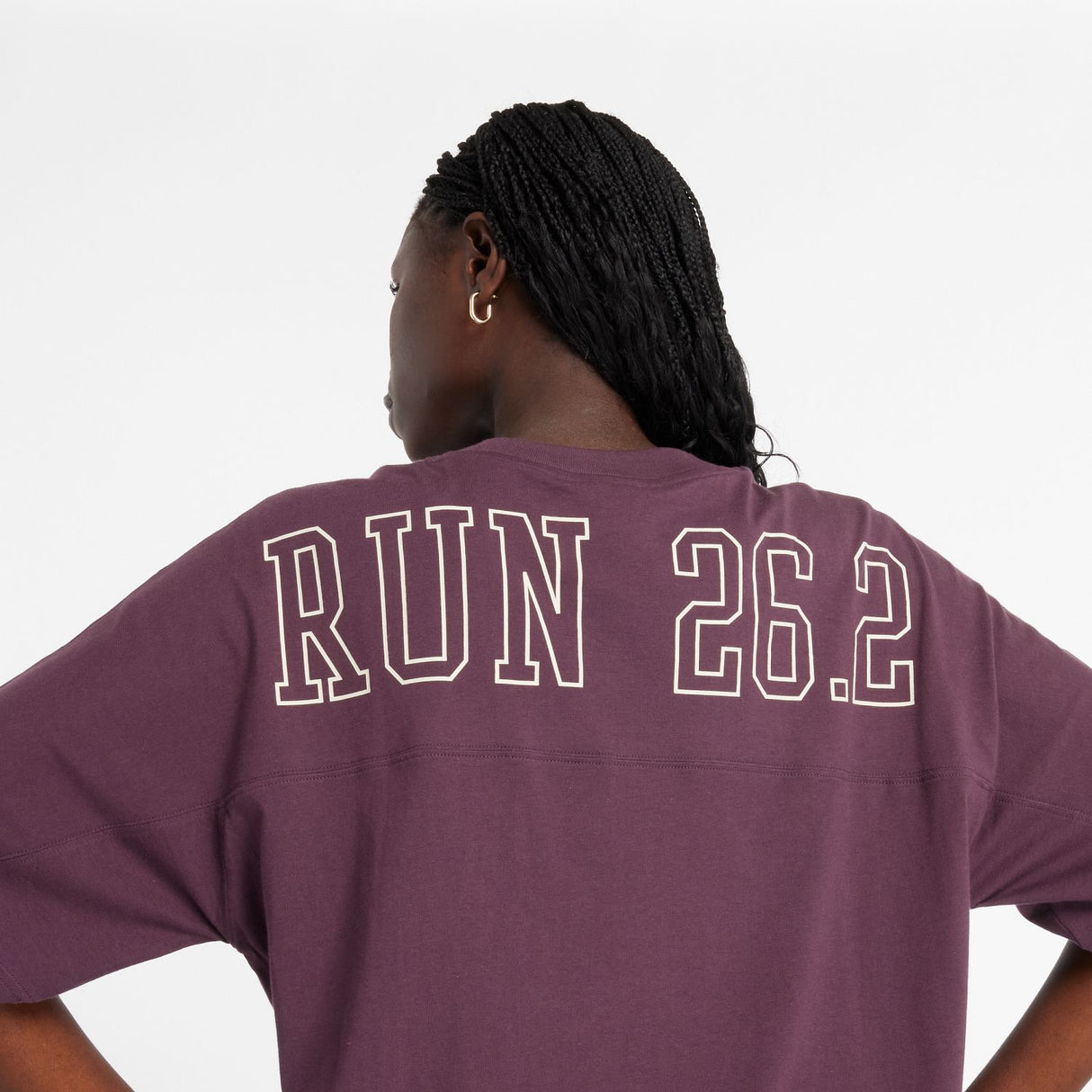 New Balance Women's NYC Marathon Graphic Oversized Jersey T-Shirt-5