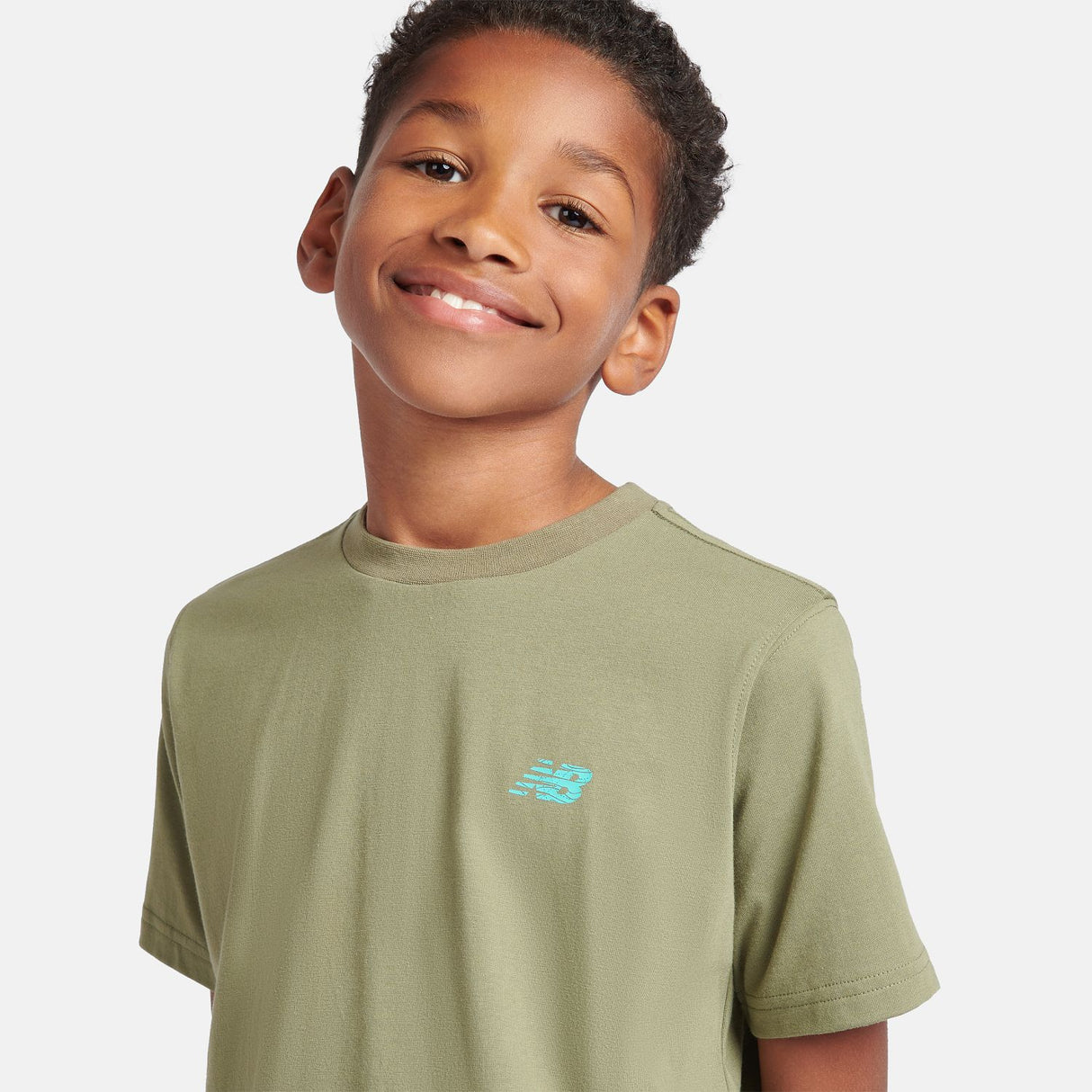 New Balance Boys' Athletics AOP Fill Logo T-Shirt-8