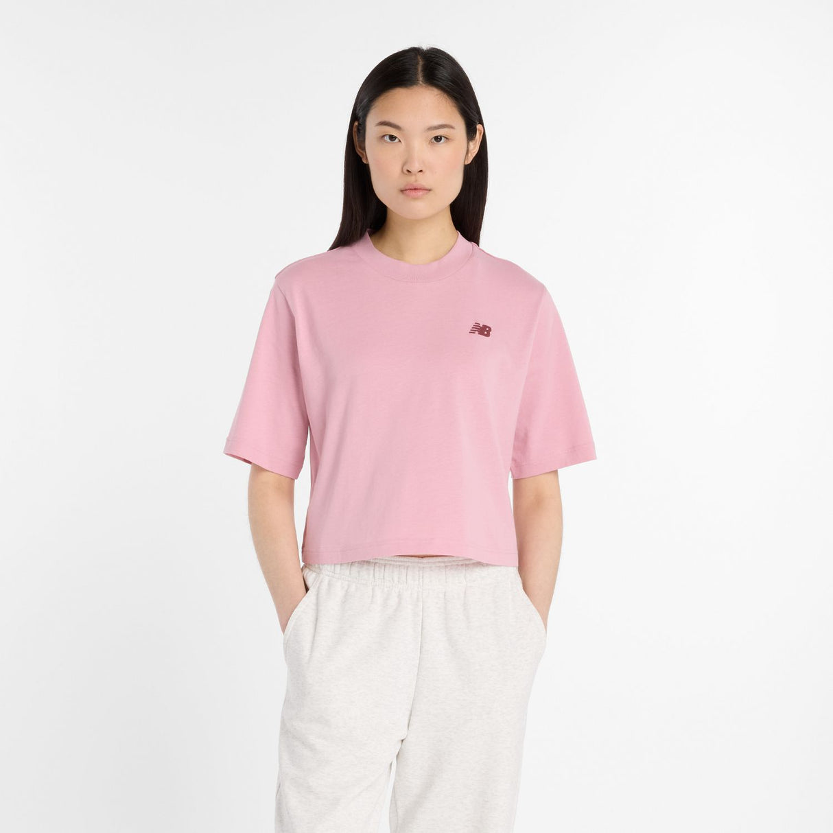 New Balance Women's Linear Heritage Relaxed T-Shirt-1