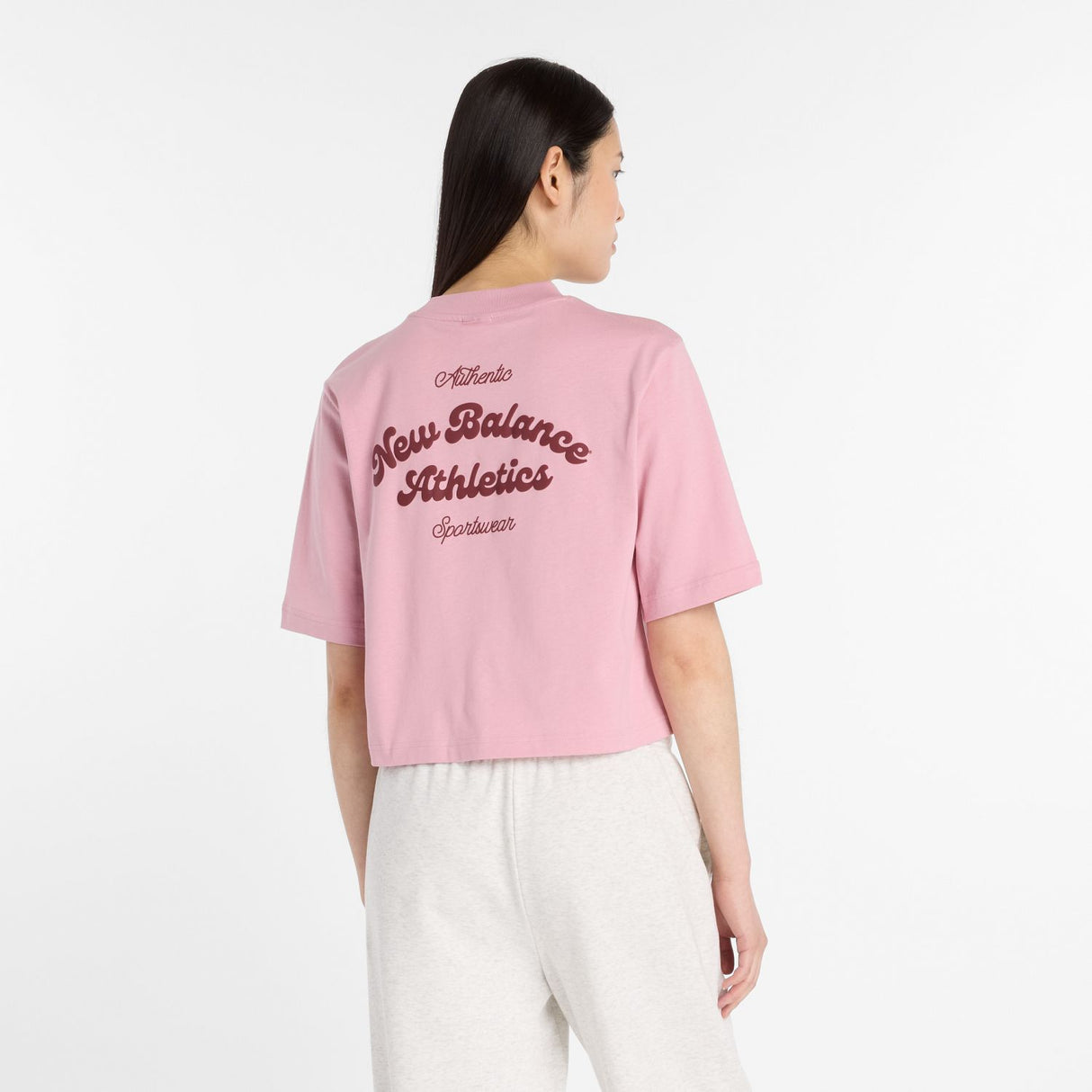 New Balance Women's Linear Heritage Relaxed T-Shirt-3