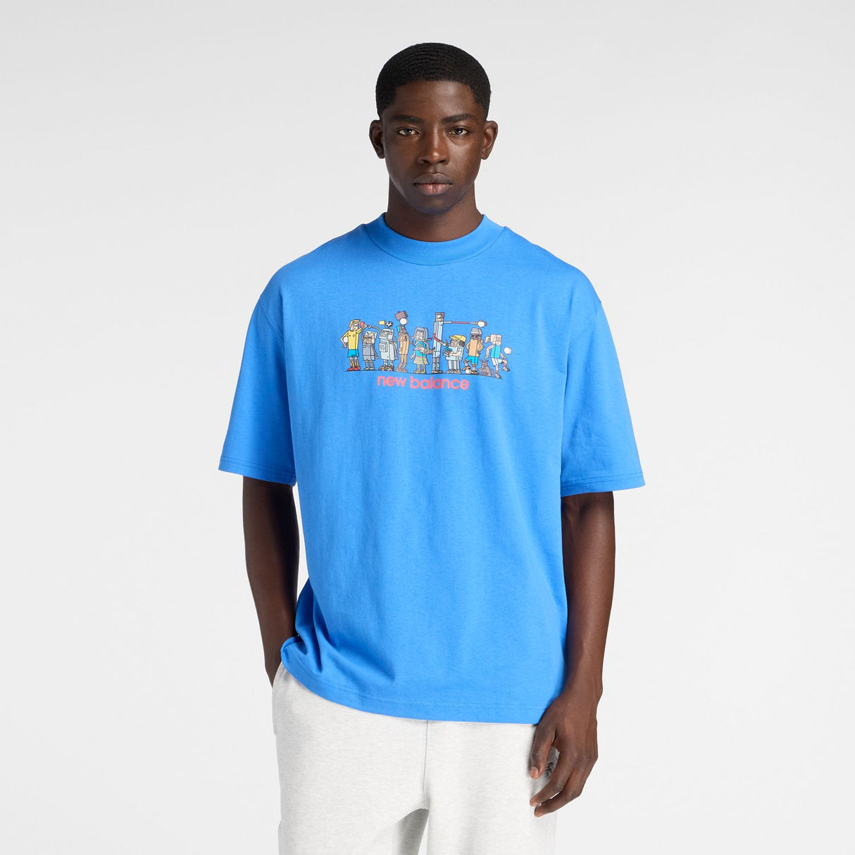 New Balance Men's Ghica Line Up Oversized T-shirt-1