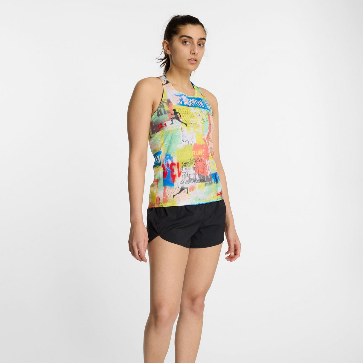 New Balance Women's RBC Brooklyn Half Printed Singlet-2