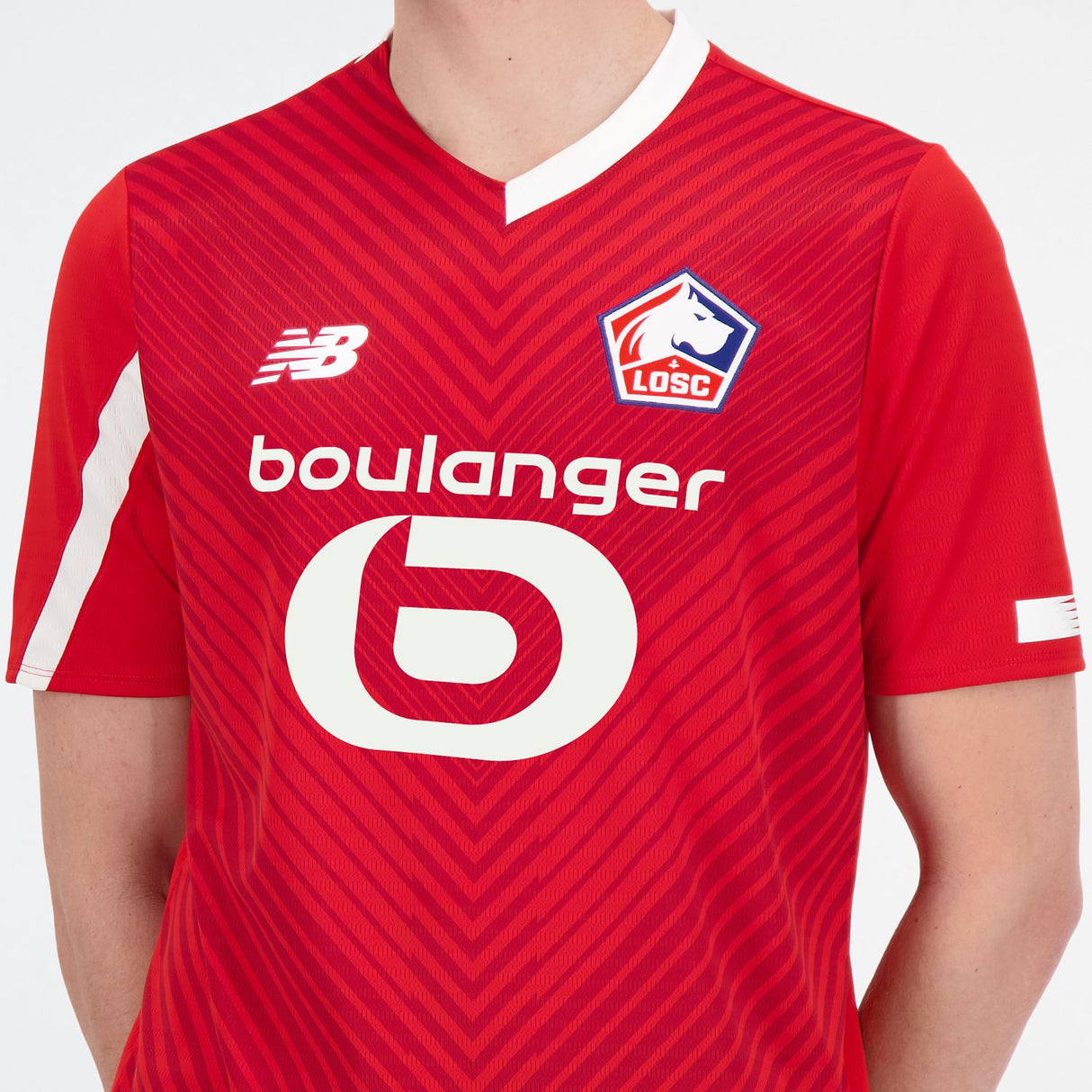New Balance Men's Lille LOSC Home Short Sleeve Soccer Jersey-8