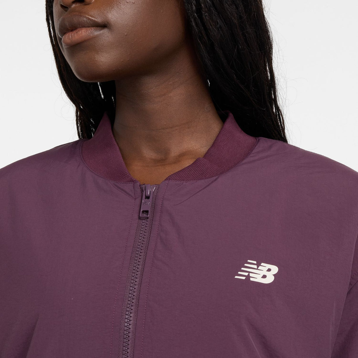 New Balance Women's Graphic Woven Bomber Jacket-4