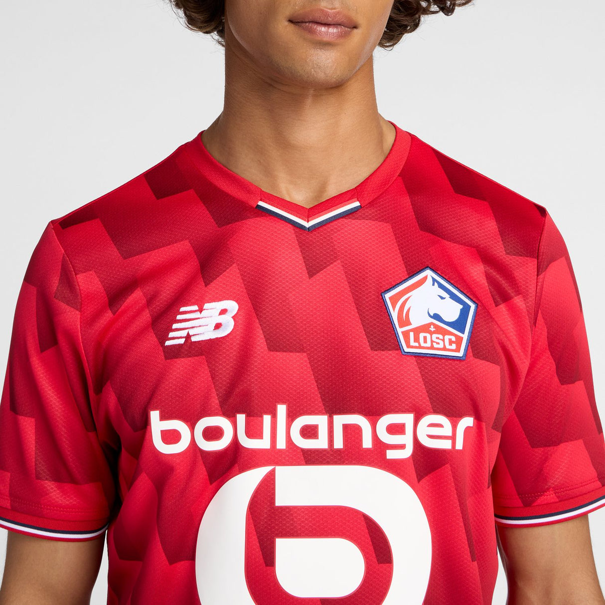 New Balance Men's Lille LOSC Home Short Sleeve Soccer Jersey-5