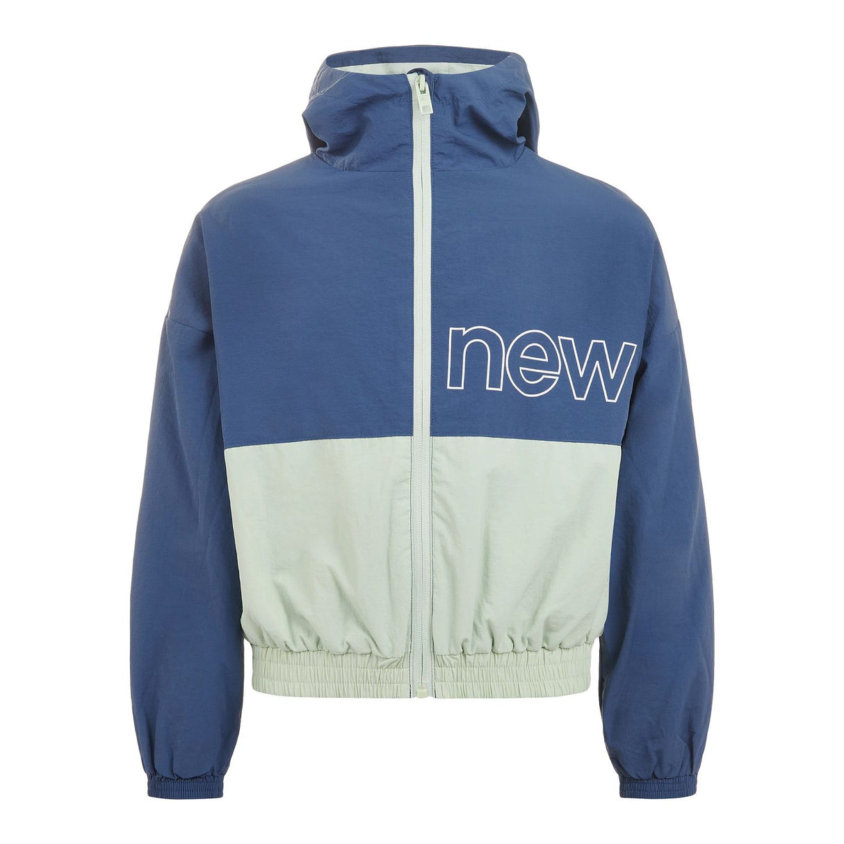 New Balance Girls' Athletics Woven Mesh Lined Wind Cheater Jacket-1