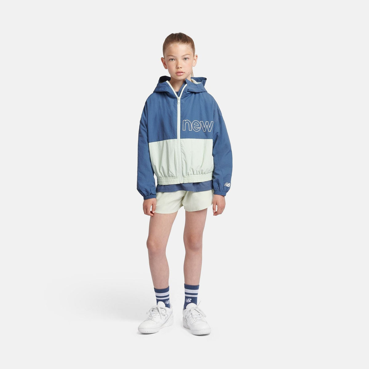 New Balance Girls' Athletics Woven Mesh Lined Wind Cheater Jacket-6