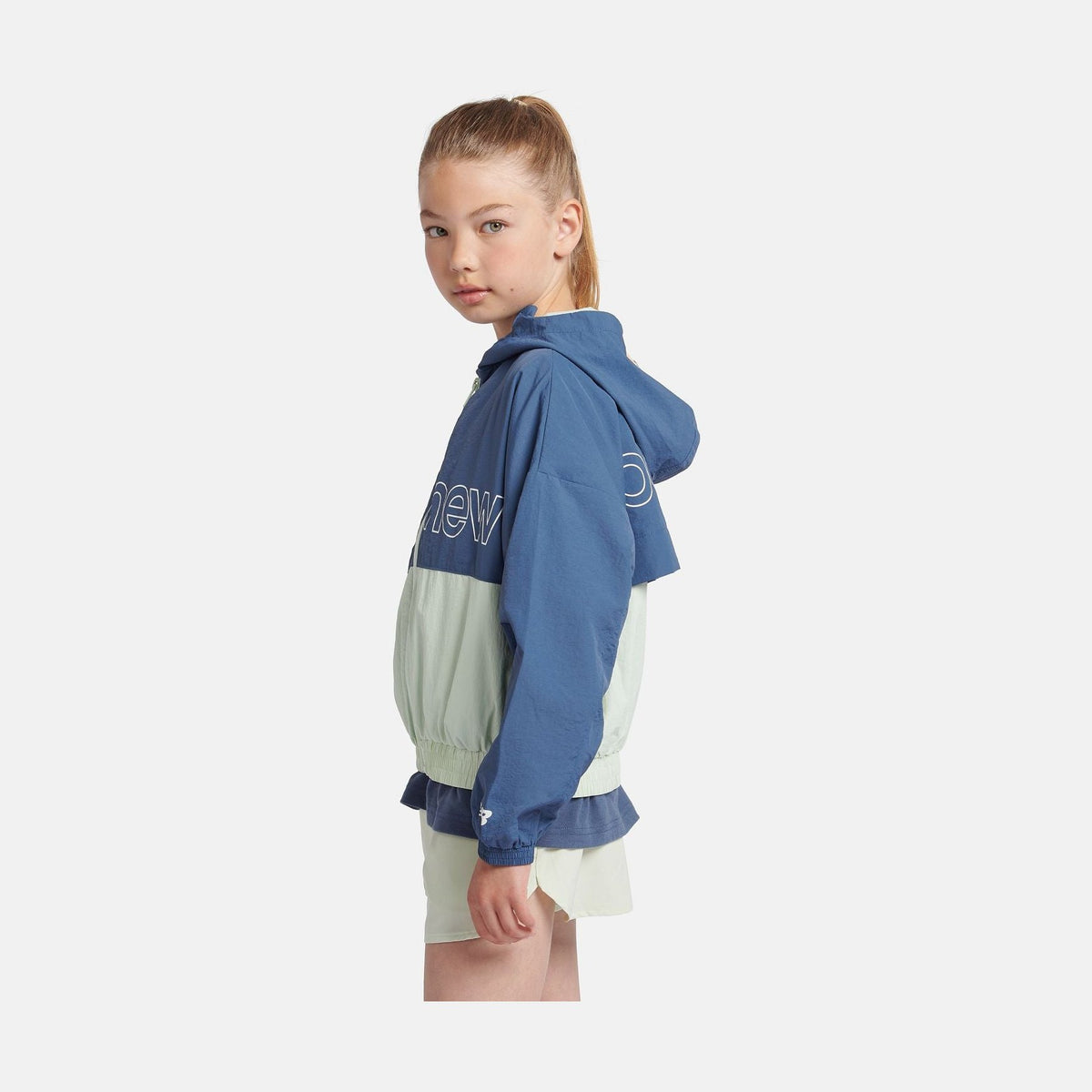 New Balance Girls' Athletics Woven Mesh Lined Wind Cheater Jacket-8