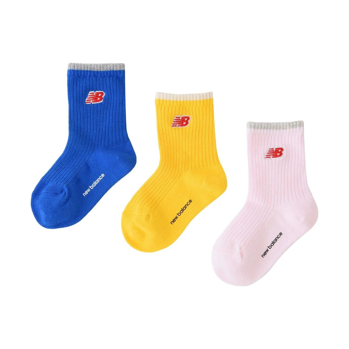 New Balance Patch Logo Midcalf Socks 3 Pack-1