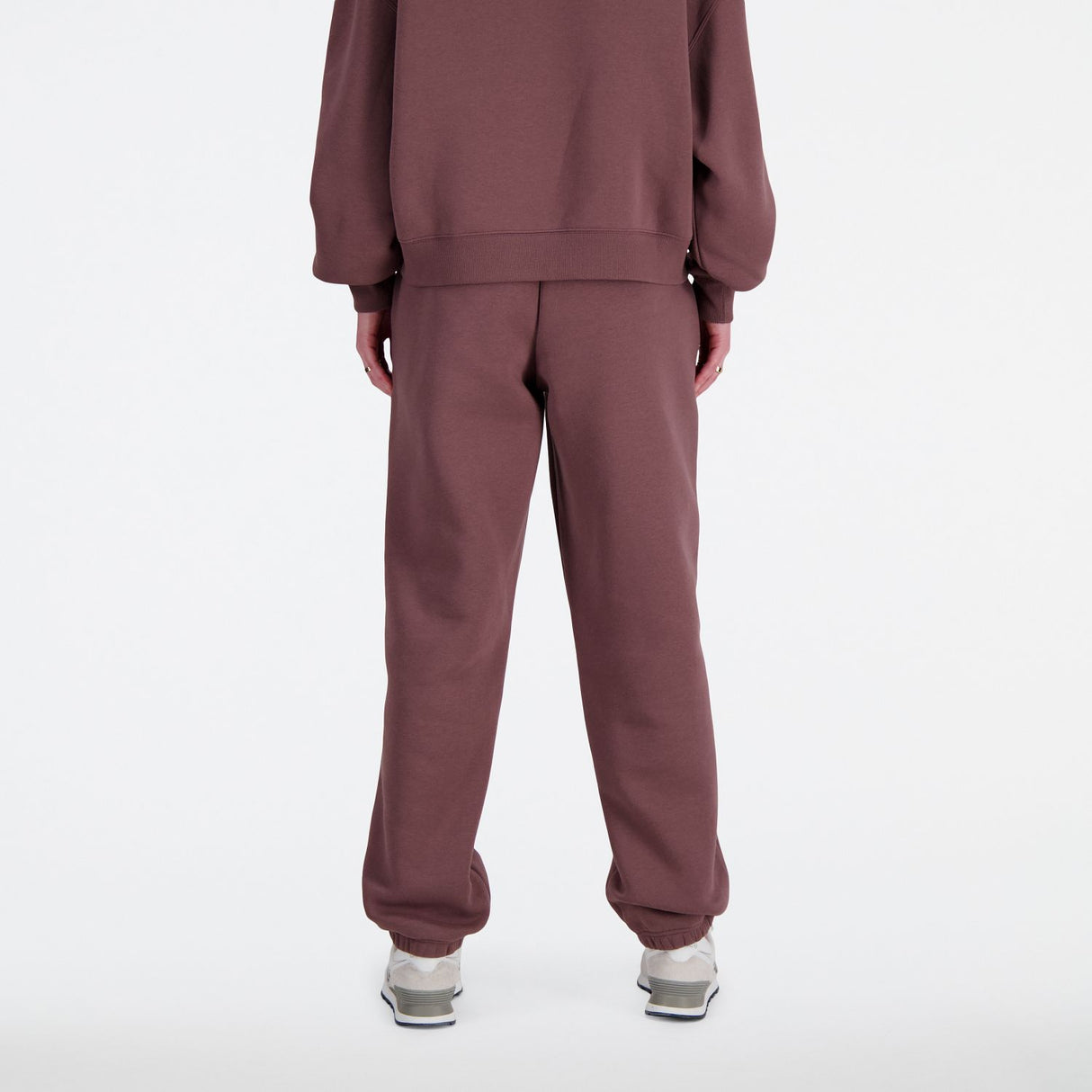 New Balance Women's Linear Heritage Brushed Back Fleece Sweatpants-5