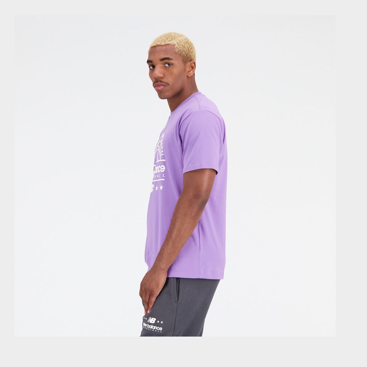 New Balance Men's Hoops Cotton Jersey Short Sleeve T-shirt-3