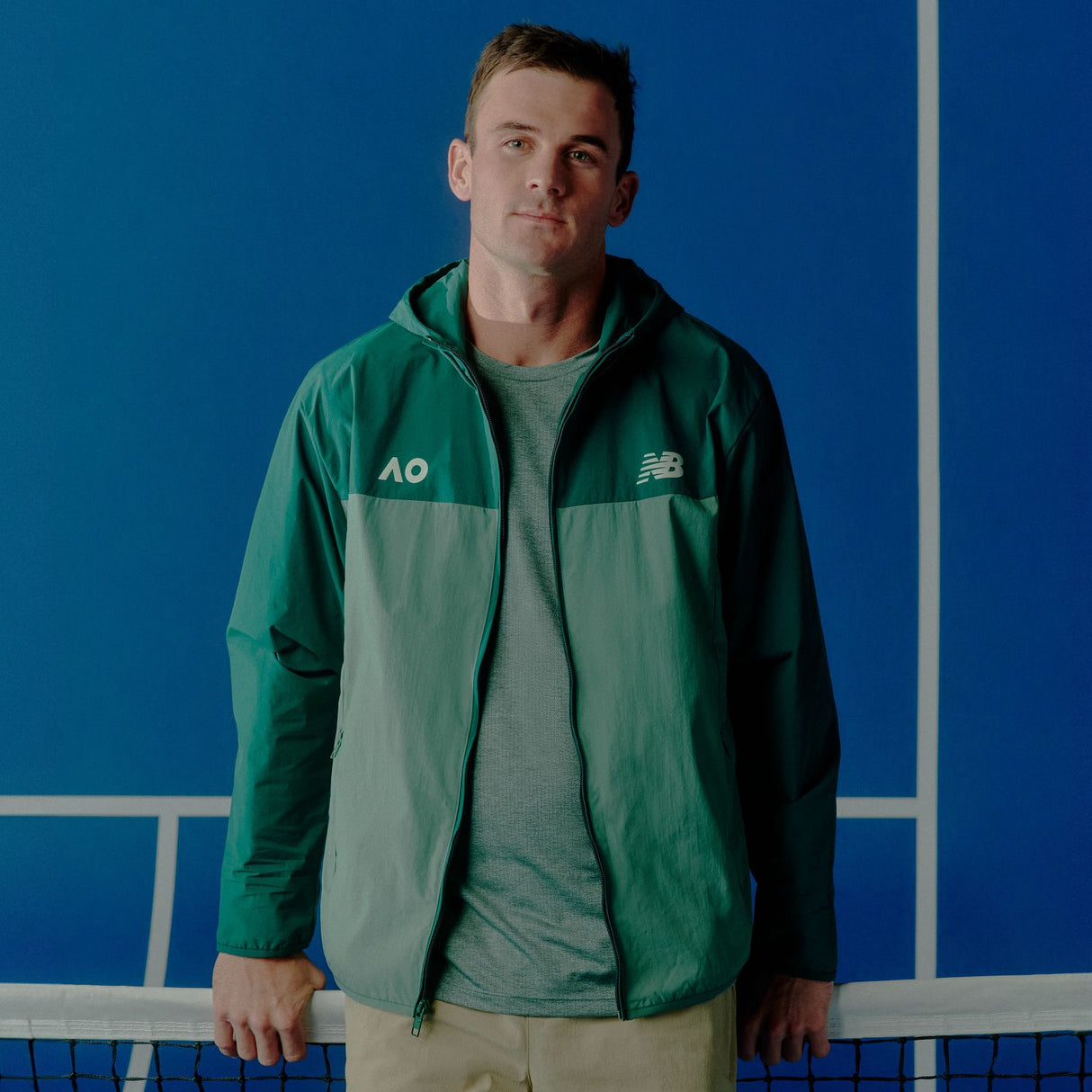 New Balance Men's Australian Open Athletic Woven Jacket-1