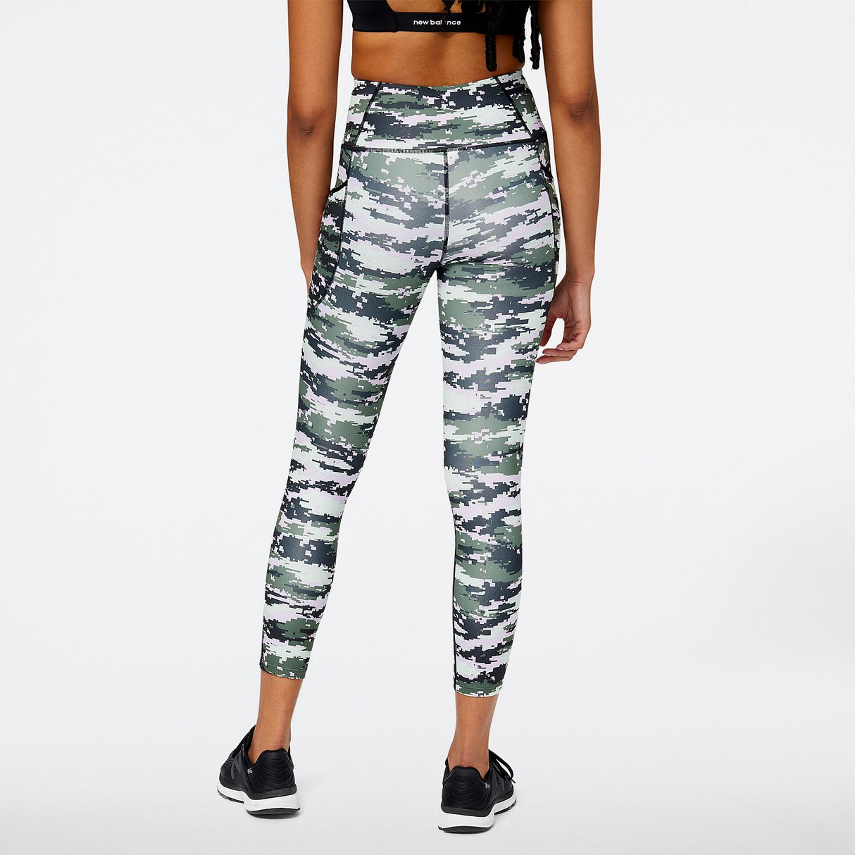 New Balance Women's Shape Shield 7/8 High Rise Printed Pocket Tights-2