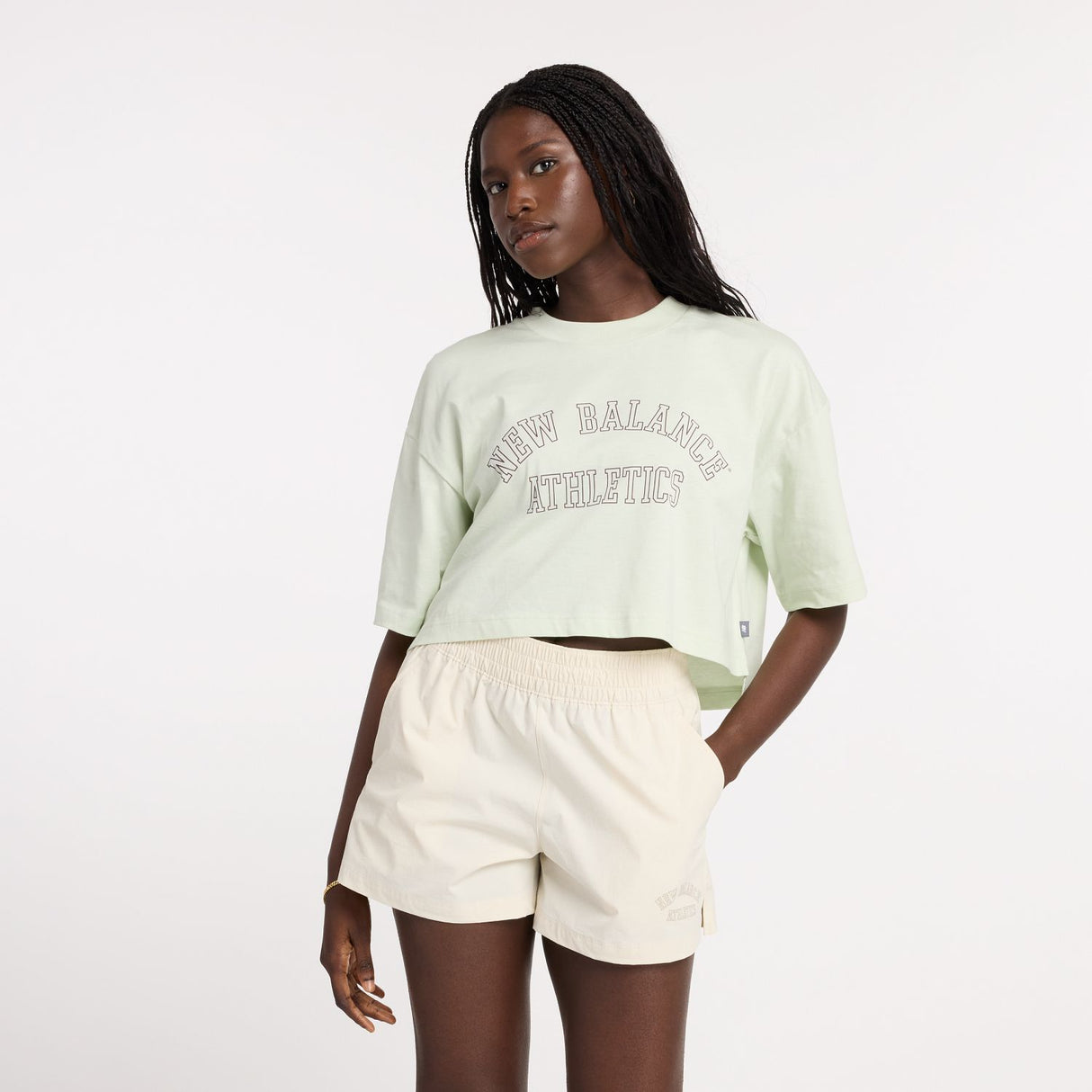 New Balance Women's Graphic Oversized Jersey T-Shirt-1