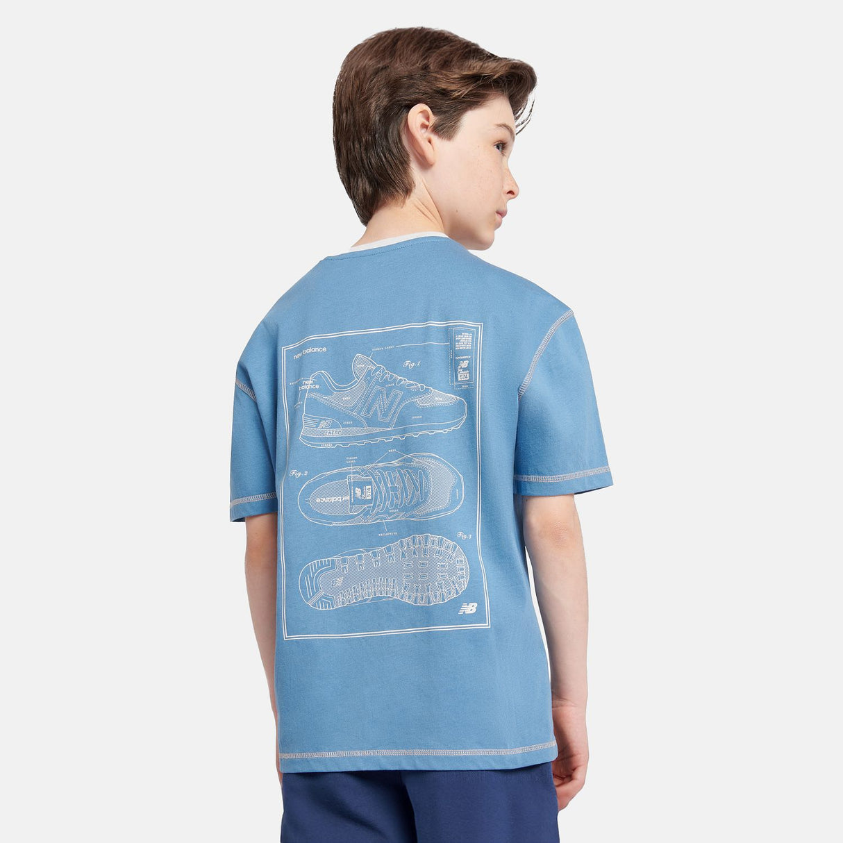 New Balance Boys' 574 Diagram Tee-8