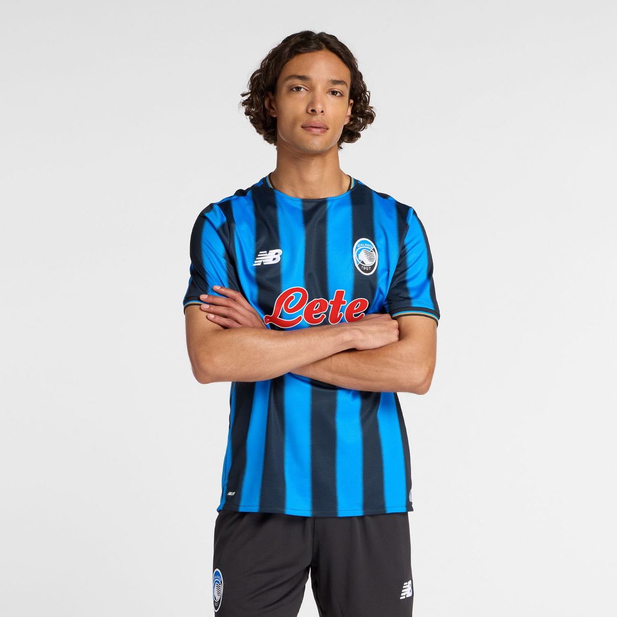 New Balance Men's Atalanta BC Home Short Sleeve Soccer Jersey-4