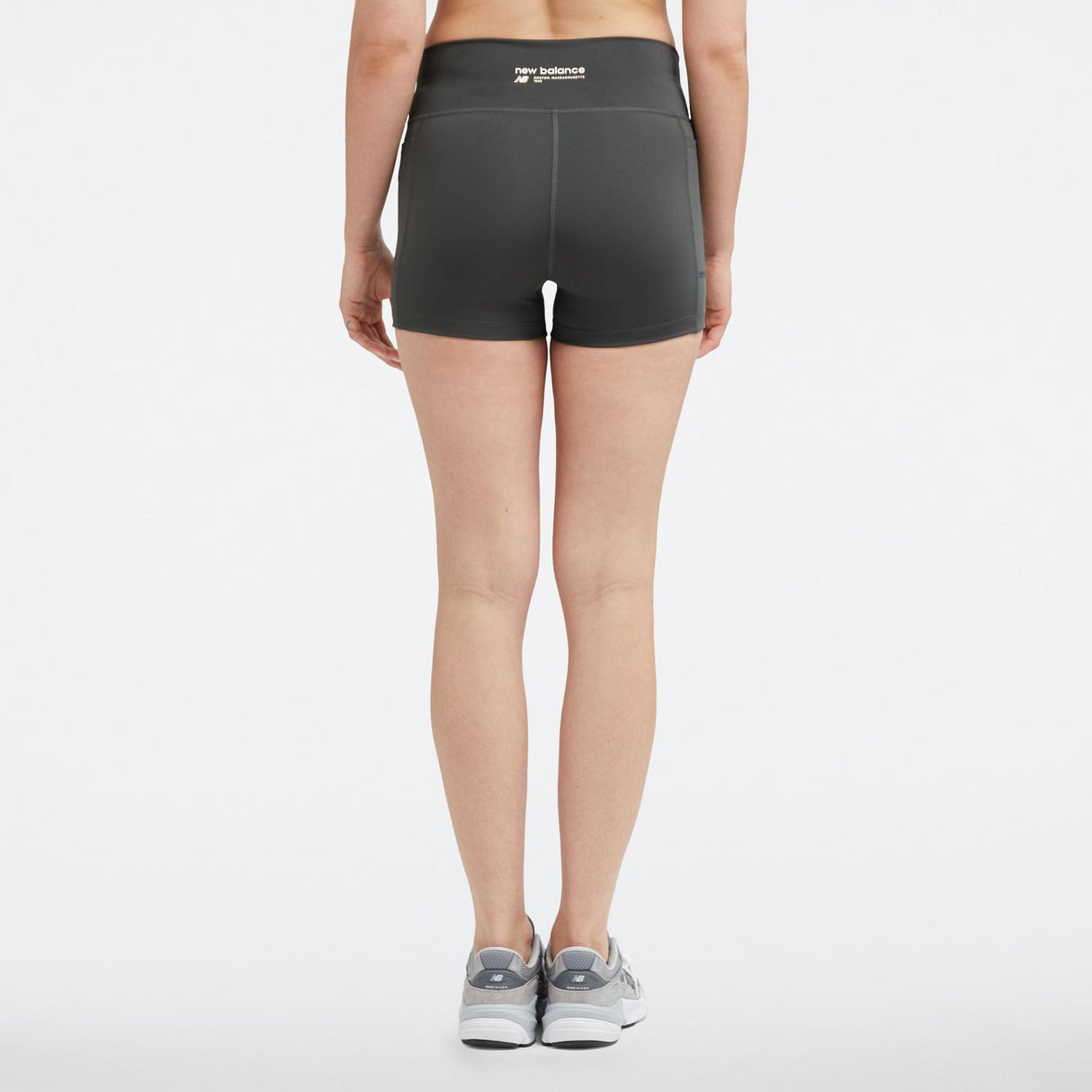 New Balance Women's Linear Heritage Fitted Shorts-4