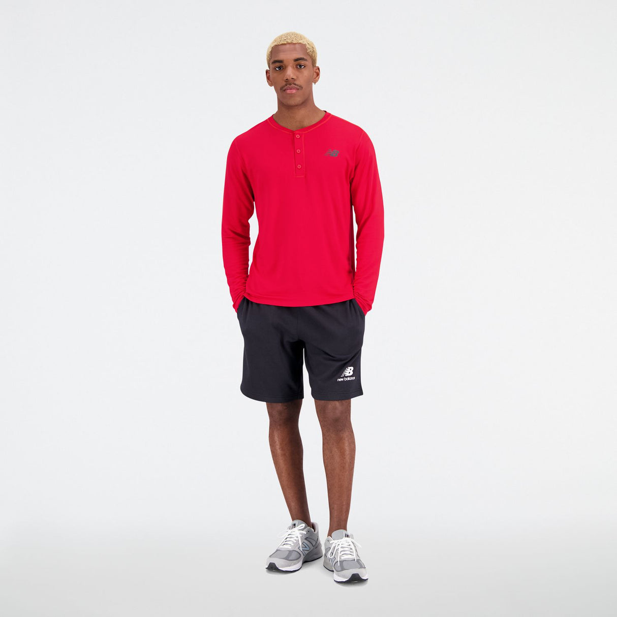 New Balance Men's Baseball Henley-5