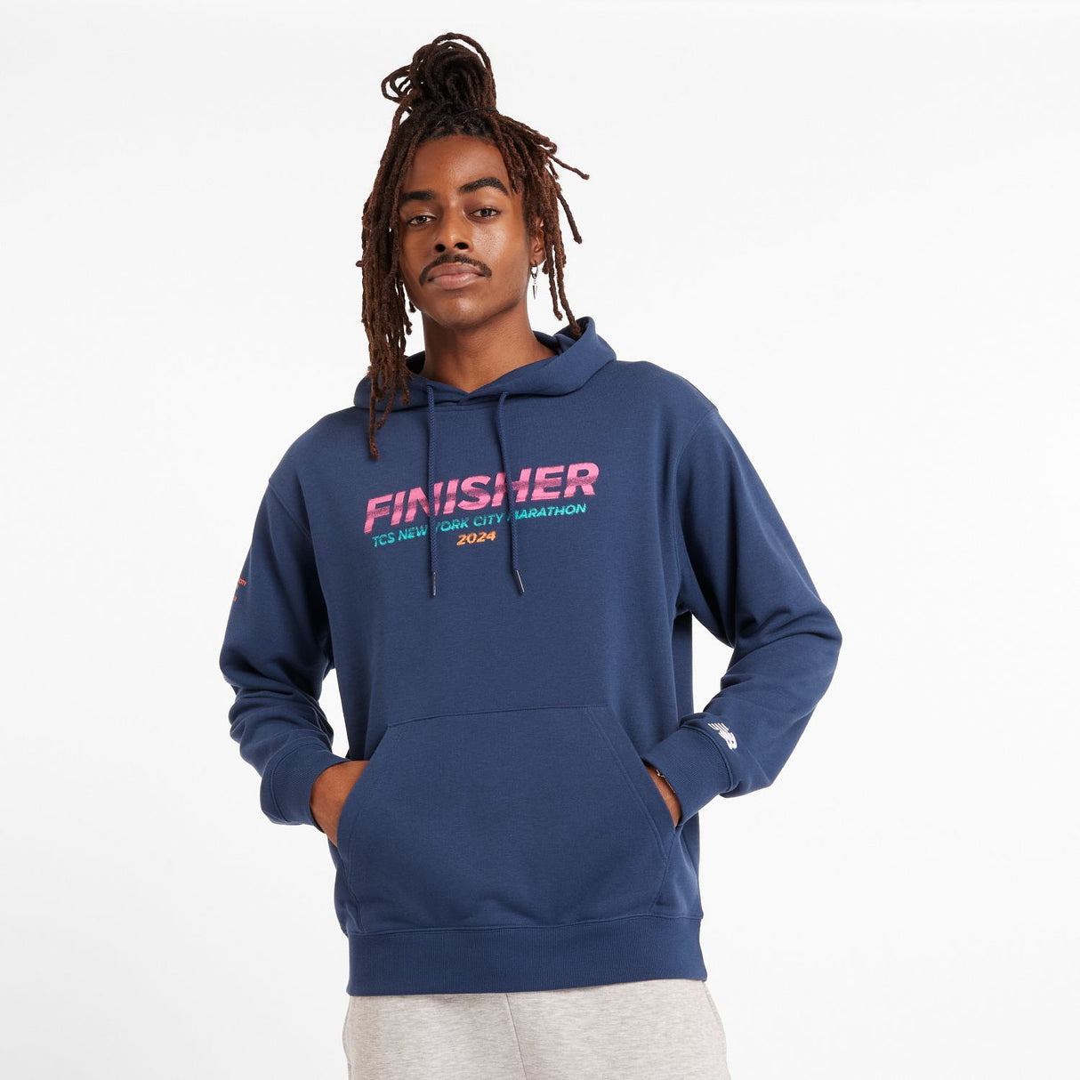 New Balance Men's NYC Marathon French Terry Finisher Hoodie-2