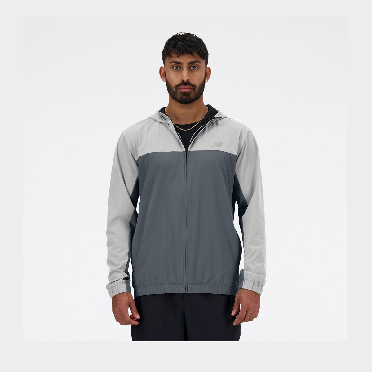 New Balance Men's Woven Full Zip Jacket-1