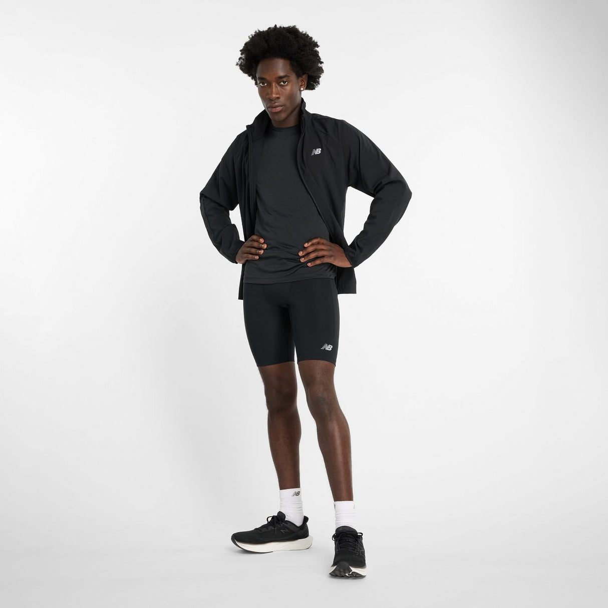 New Balance Men's Sleek Pocket Half Tights 9-1