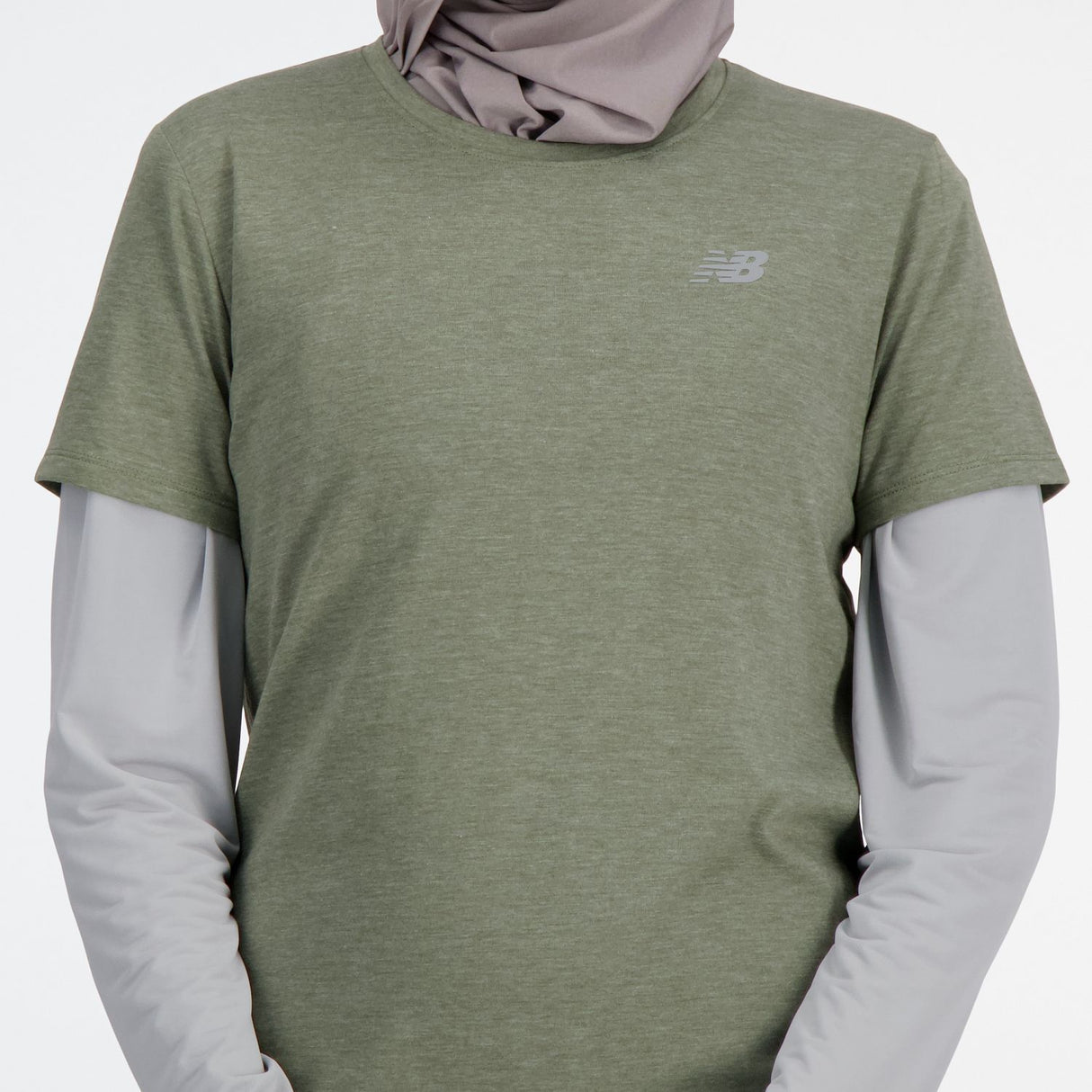 New Balance Women's Sport Essentials Heathertech T-Shirt-4