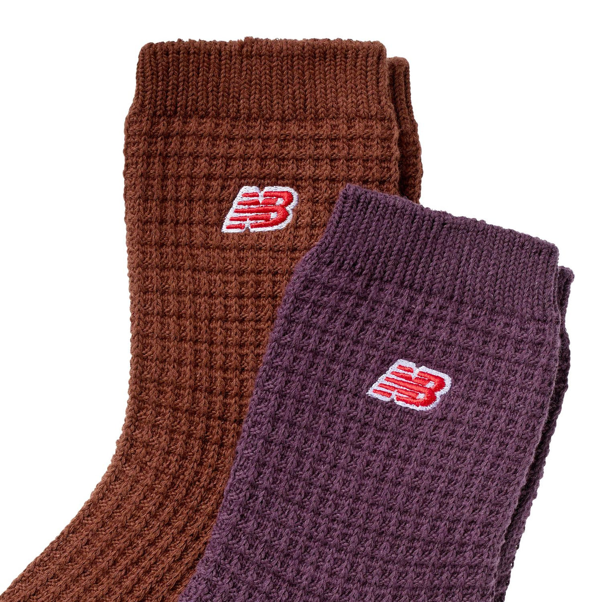 New Balance Waffle Knit Ankle Socks 2 Pack-3