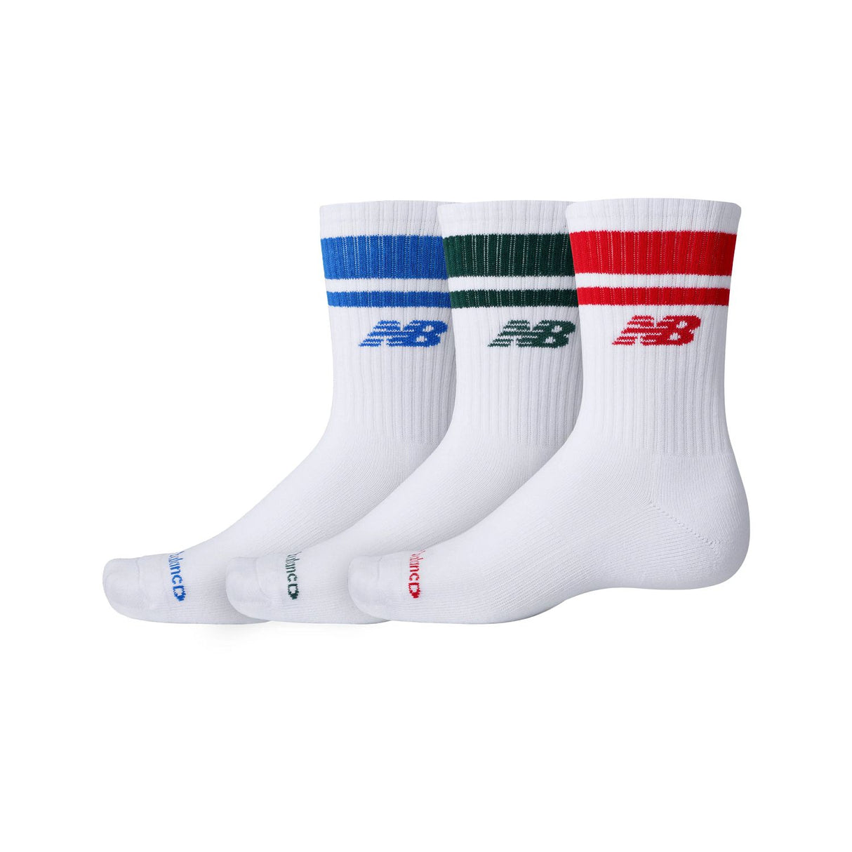 New Balance Everyday Stripe Midcalf 3 Pair-1