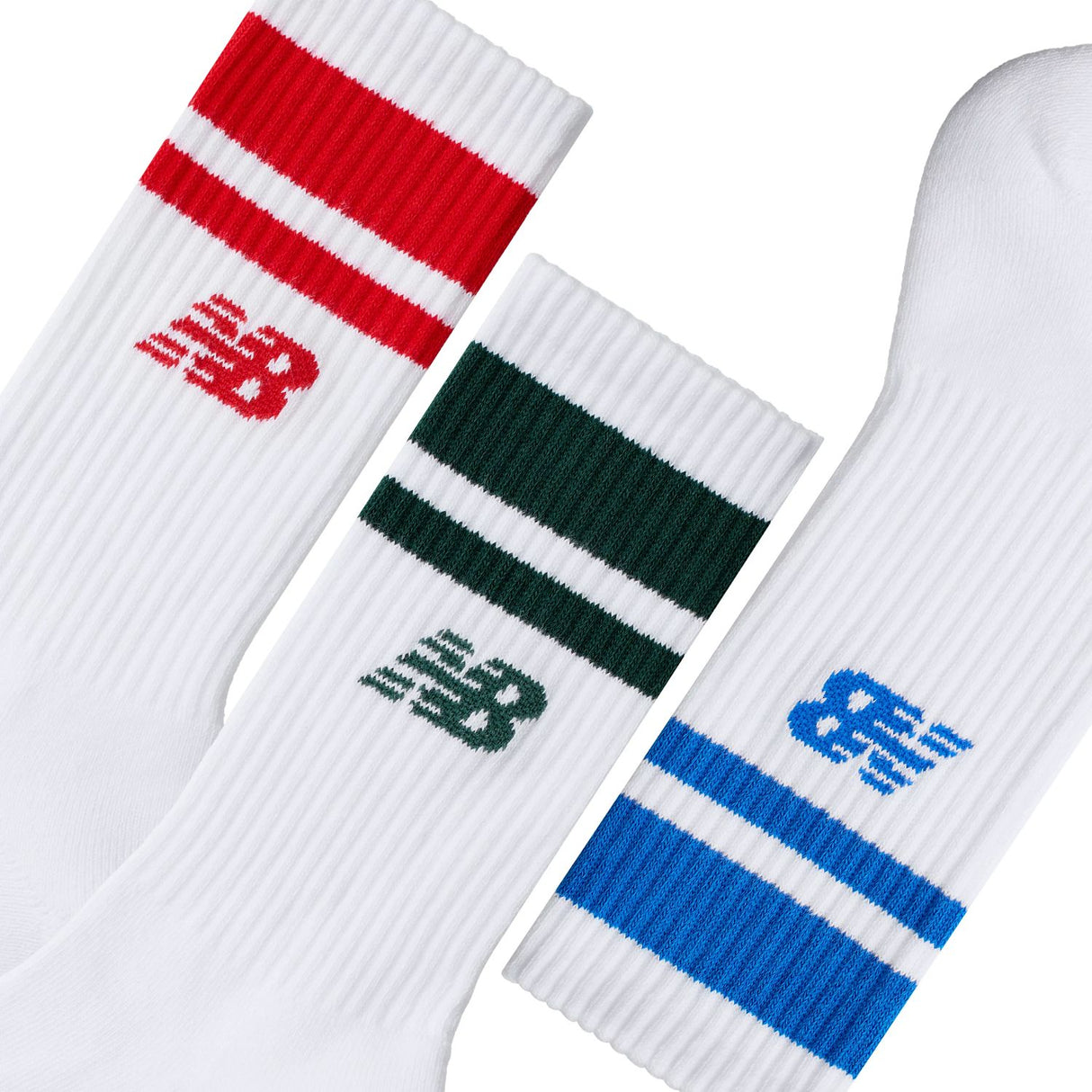 New Balance Everyday Stripe Midcalf 3 Pair-3
