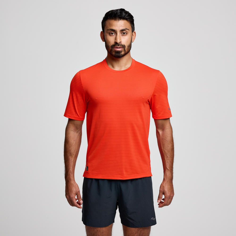 Saucony Men's Kinvara Short Sleeve SAM800365 Mens Apparel Shirts & Tops