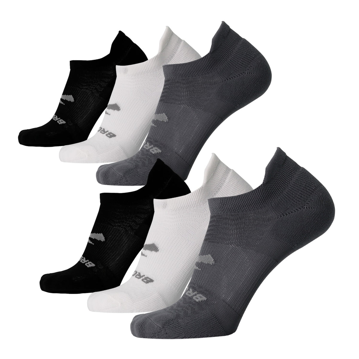 Brooks Run-In No Show Socks 6-Pack-1