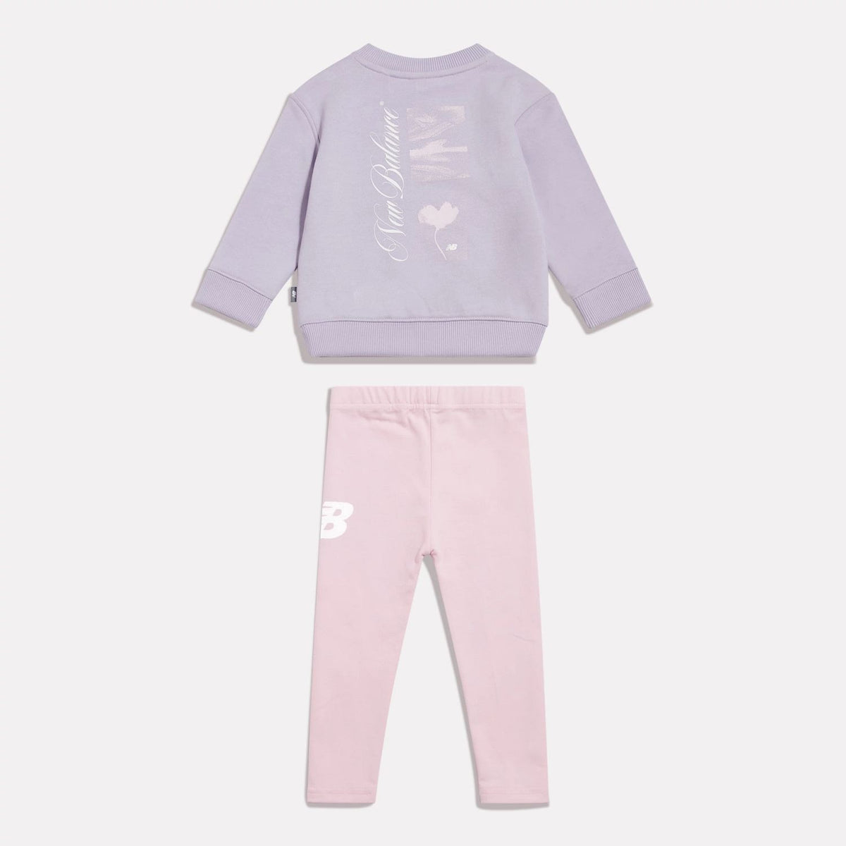 New Balance Infant & Toddler Script Graphic Crew & Leggings Set-2