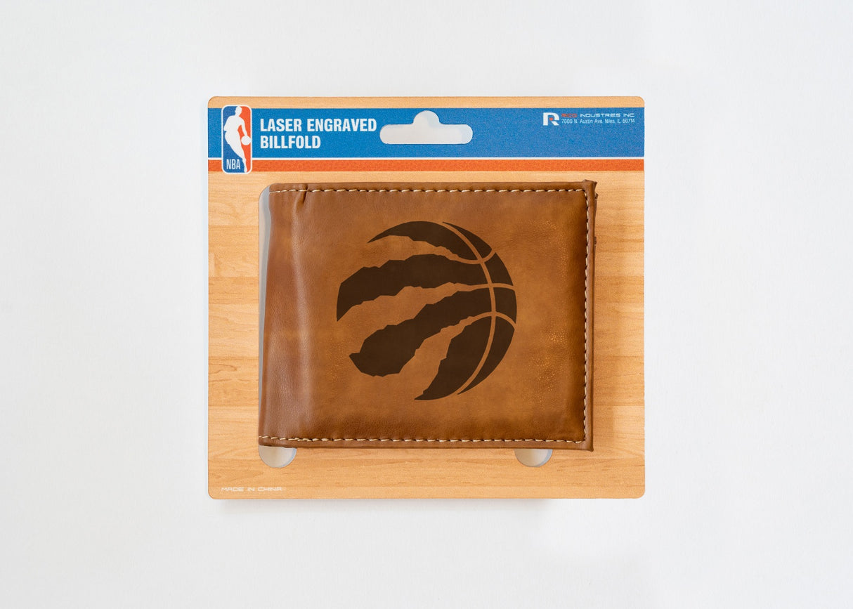 Rico Industries NBA Toronto Raptors Laser Engraved Billfold Wallet-3