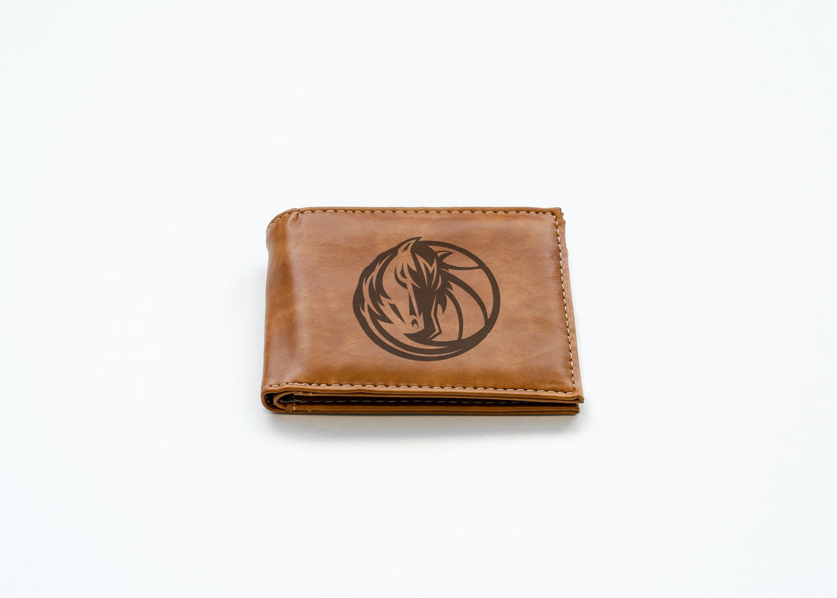 Rico Industries NBA Dallas Mavericks Laser Engraved Billfold Wallet-2