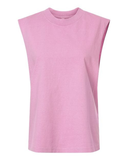 American Apparel Men's Heavyweight Cotton Garment-Dyed Mid-Length Muscle Tee-1