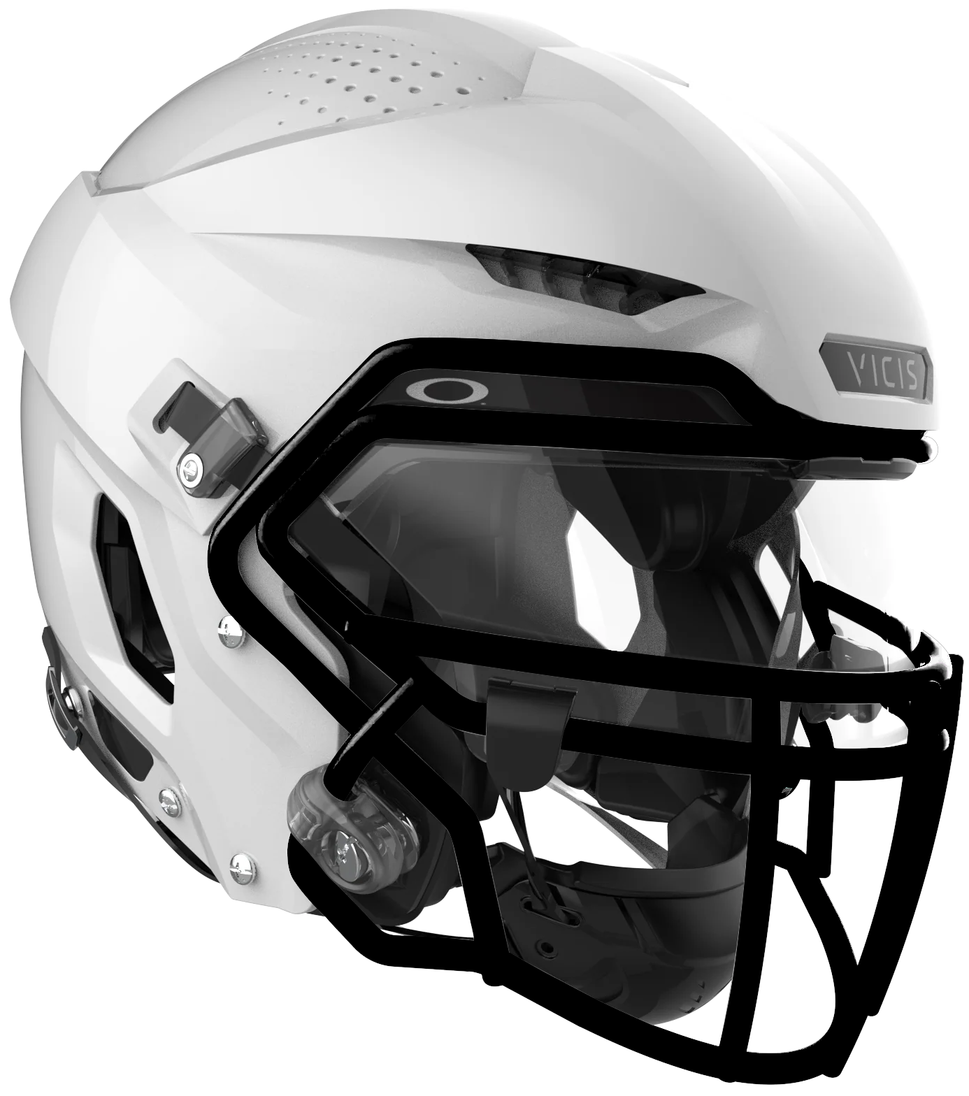 Vicis Adult Zero2 Elite Trench Football Helmet with Titanium Facemask & Oakley Eyeshield Football Helmets Adult
