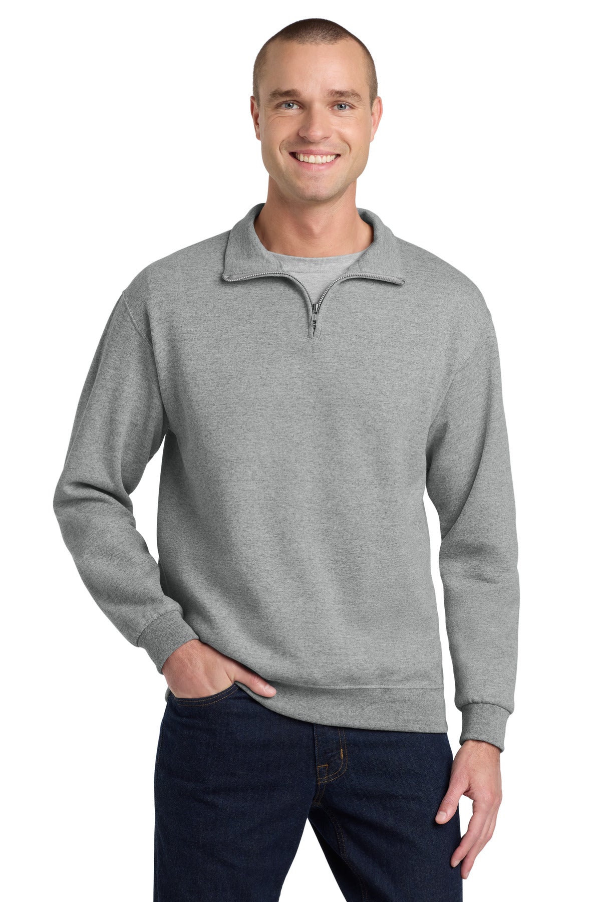 Jerzees Men's NuBlend 1/4-Zip Cadet Collar Sweatshirt