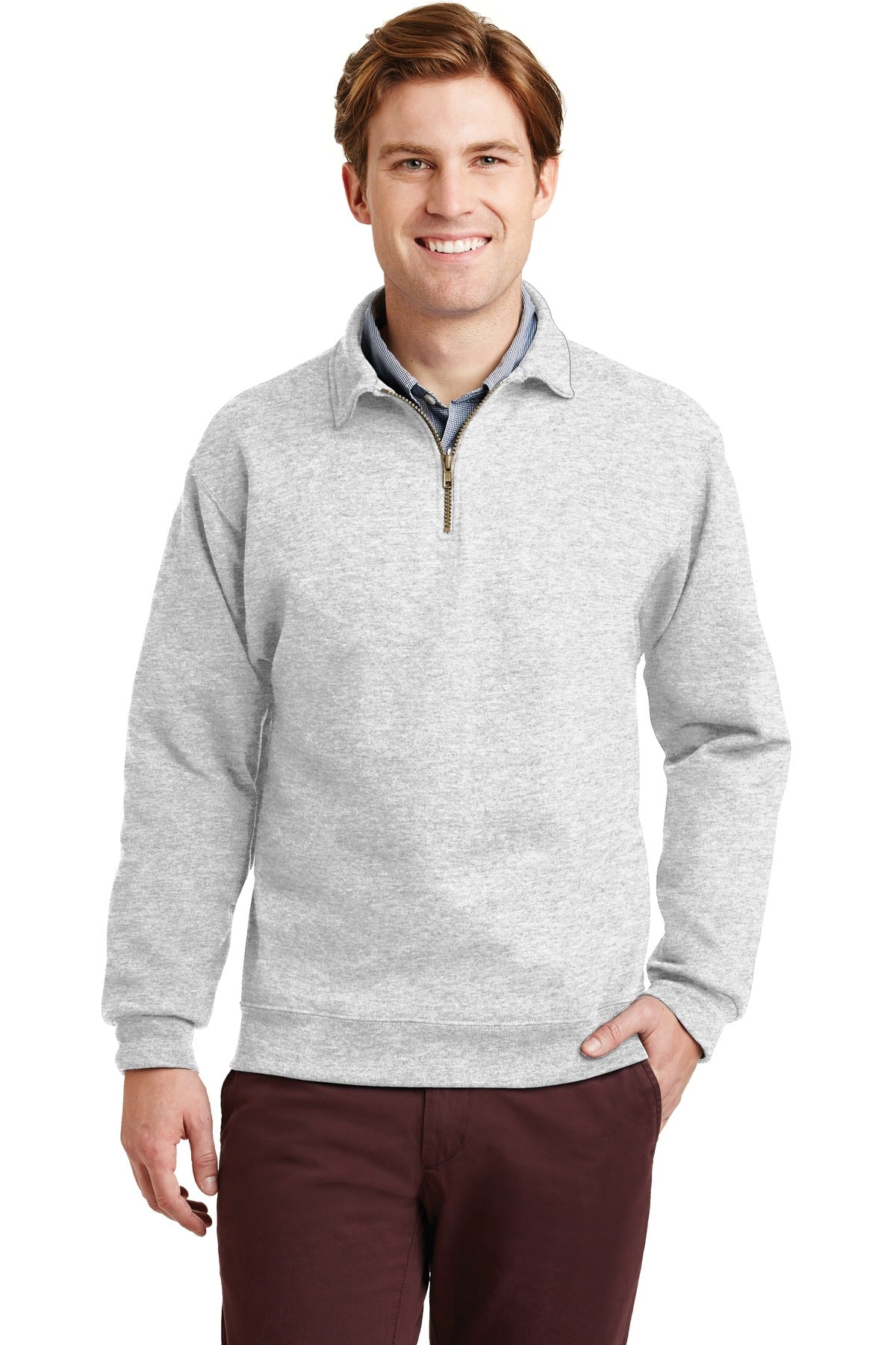 Jerzees Men's Super Sweats NuBlend 1/4-Zip Sweatshirt with Cadet Collar