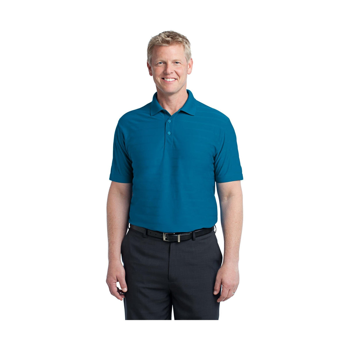Port Authority Men's Horizontal Texture Polo