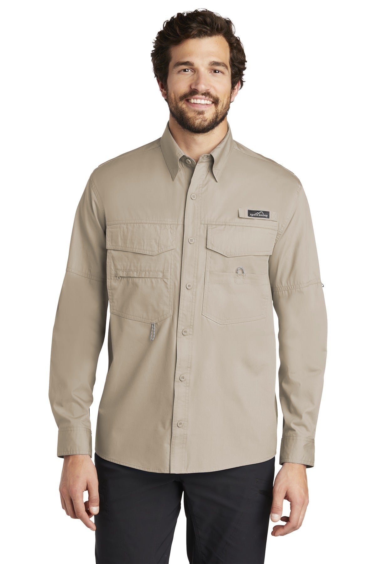 Eddie Bauer Men's Long Sleeve Fishing Shirt