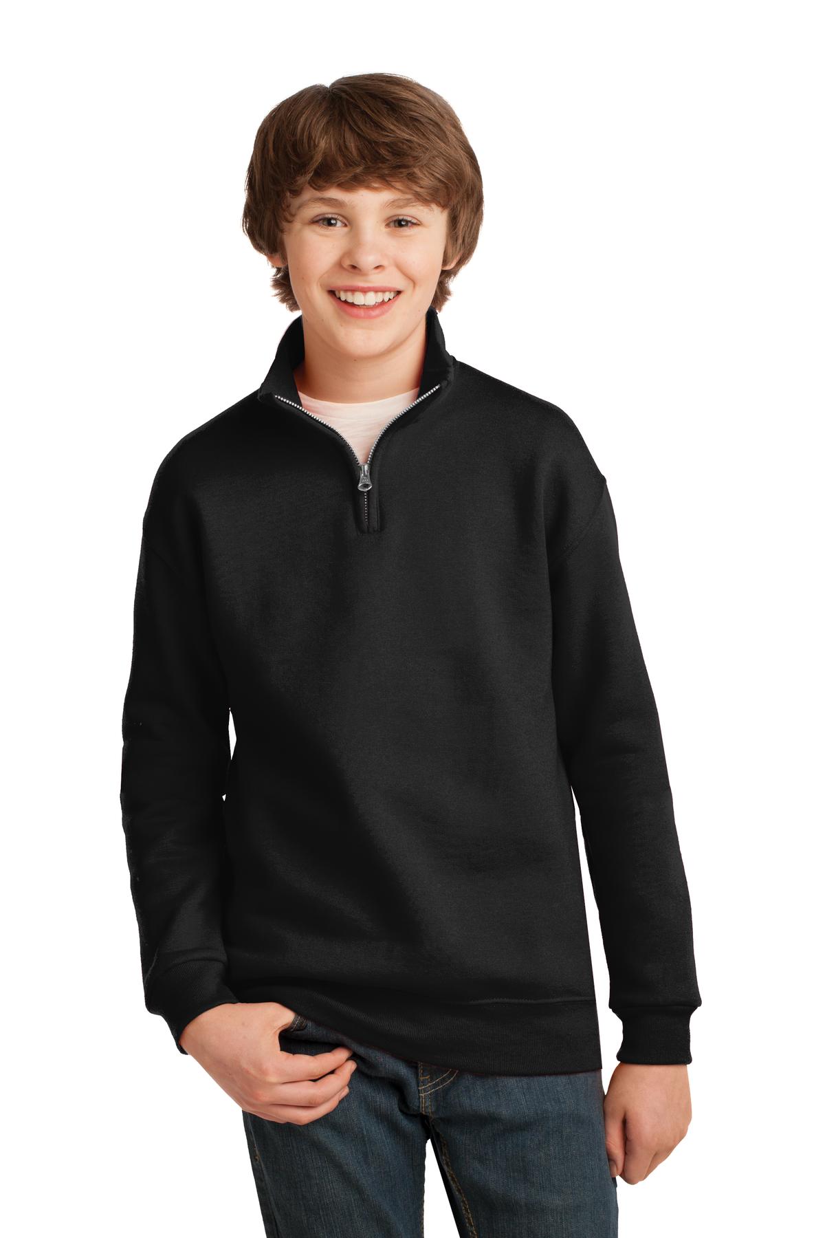 Jerzees Youth NuBlend 1/4-Zip Cadet Collar Sweatshirt