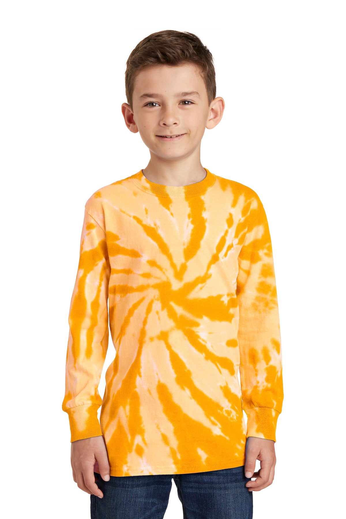 Port & Co Youth Tie-Dye Long Sleeve Tee