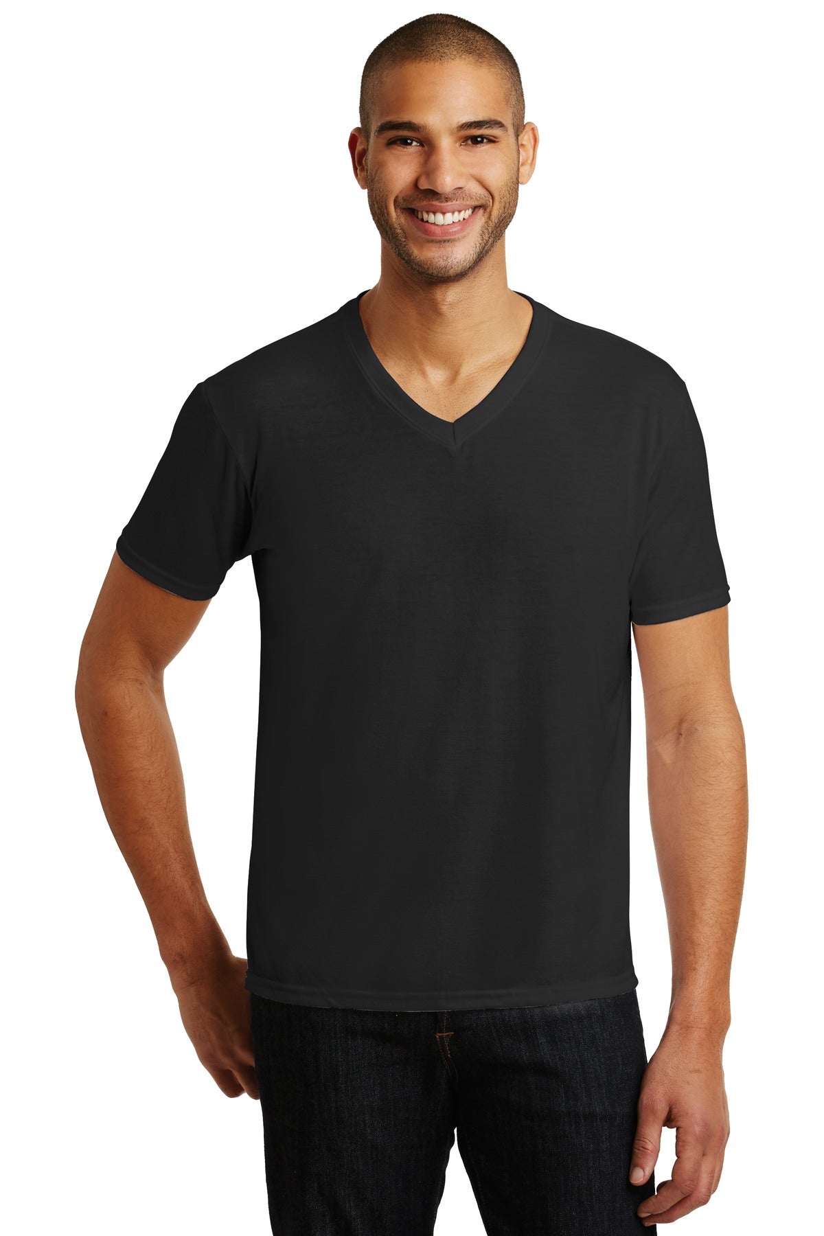 Anvil Men's Tri-Blend V-Neck Tee